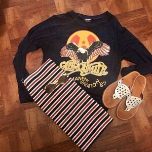 Karen Kane EUC red, white & blue skirt